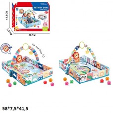 Коврик-манеж BabyToys 918-637 с шариками и погремушкой