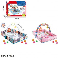Развивающий коврик-манеж BabyToys с шариками разные цвета