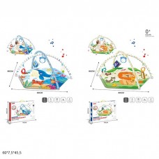 Развивающий килимок BabyToys 1128 с животными и шариками