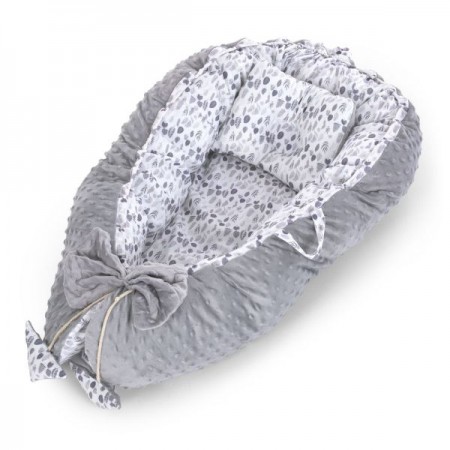 Кокон-коврик для младенца ME 1197 Gray 5 подвесных игрушек, подушечка, 2 дуги, серый