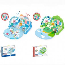 Коврик для младенца BabyToys с музыкой и светом, с подвесками