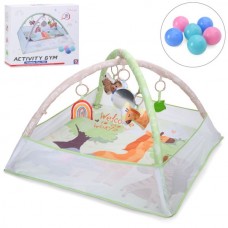Коврик для младенца BabyToys 304 с дугами и подвесками