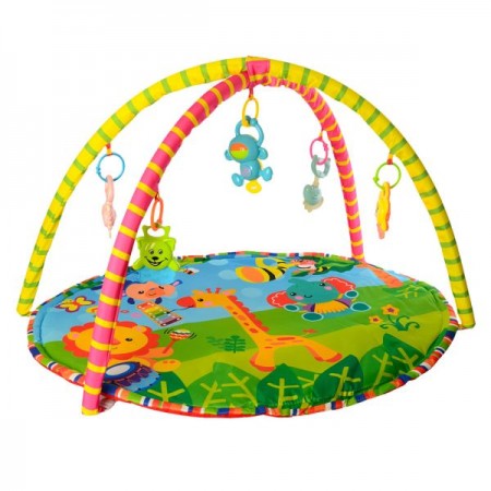 Коврик развивающий BabyToys 604 с погремушками и дугами