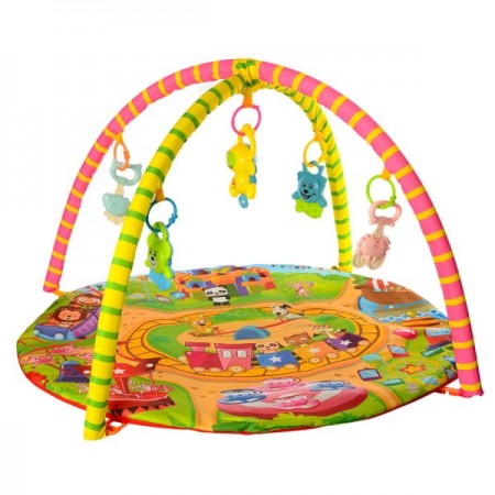 Коврик развивающий BabyToys 604 с погремушками и дугами