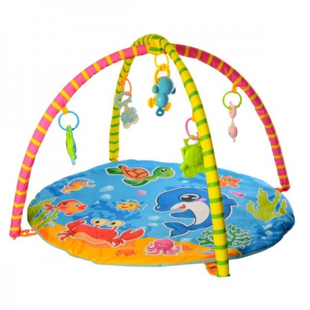 Коврик развивающий BabyToys 604 с погремушками и дугами