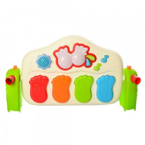 Коврик для младенца 838-53 98-70см, пианино, дуга, подвески, игрушки, муз, св, зв, на батарейках