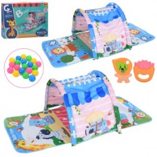 Коврик для младенца BabyToys 887-1-2-4 с погремушками, 135х64 см