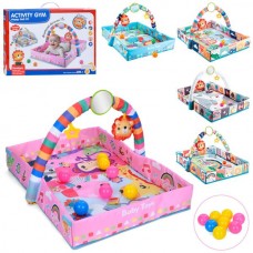 Коврик для младенца BabyToys 918-635 с дугой и подвесками