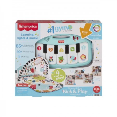 Коврик-игровой центр голубой "Нажми и играй" с технологией Smart Stages (англ.) Fisher-Price , Размер упаковки 8 x 52 x 45 см Коврик-игровой центр голубой "Нажми и играй" с технологией Smart Stages (англ.) Fisher-Price , Размер упаковки 8 x 52 x 45 см