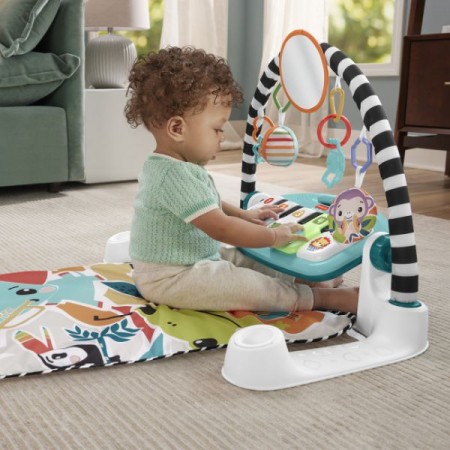 Коврик-игровой центр голубой "Нажми и играй" с технологией Smart Stages (англ.) Fisher-Price , Размер упаковки 8 x 52 x 45 см Коврик-игровой центр голубой "Нажми и играй" с технологией Smart Stages (англ.) Fisher-Price , Размер упаковки 8 x 52 x 45 см