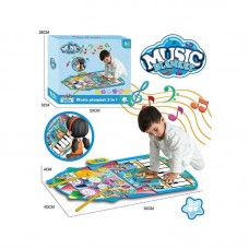 Музыкальный коврик BabyToys YYD-04 2в1 пианино и барабаны