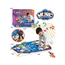 Музыкальный коврик BabyToys YYD-05 2 в 1 с пианино и барабанами