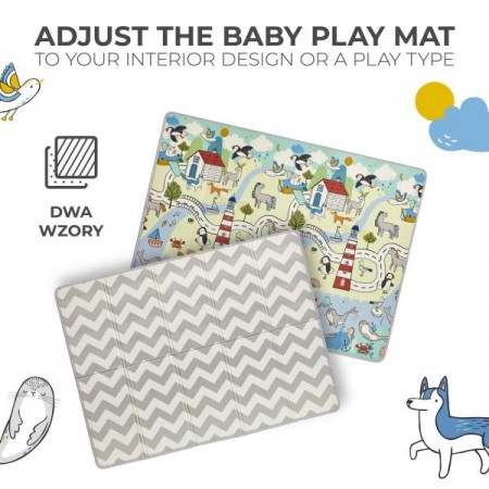 Розвивальний килимок Kinderkraft Matty 2 двусторонній KPMATT200000000 Розвивальний килимок Kinderkraft Matty 2 двусторонній KPMATT200000000