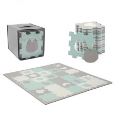 Развивающий коврик-пазл Kinderkraft Luno Shapes Mint 30 эл. KPLUSH00MIN0000 