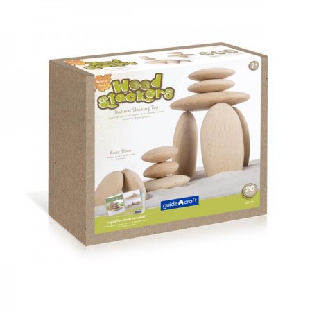 Дерев'яні блоки Guidecraft Natural Play Округлі камені G6771