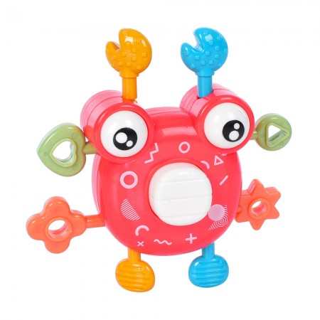 Дитяча іграшка-пищалка BabyToys YL1022-55 брязкальце, 3 кольори Дитяча іграшка-пищалка BabyToys YL1022-55 брязкальце, 3 кольори