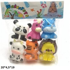 Пищащие игрушки животные BabyToy W8293 6 штук