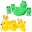Резиновые животные с пищалкой 522-3-4 BabyToys, 4 шт