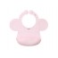 Слюнявчик силиконовый, розовый, 30x28 см, силикон, от 6 мес, 1589/05, BabyOno 1639/02