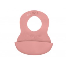 Слюнявчик мягкий, розовый, 32x23 см, TPE, от 6 мес, 835/04, BabyOno