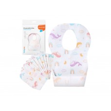 Нагрудник одноразовый мягкий, 10 шт, 23,5x34,5 см, 878, BabyOno
