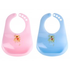Слюнявчик пластмассовый цветной Canpol Babies 2/404