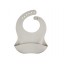 Слюнявчик силиконовый с карманом DOTS - серый Canpol Babies 51/029_grey