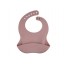 Слюнявчик силиконовый с карманом DOTS - розовый Canpol Babies 51/029_pin