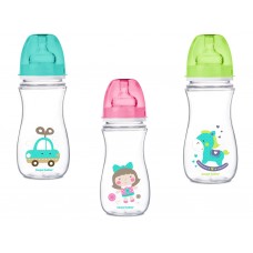 Бутылка с широким отверстием антиколиковая Easystart - Цветные зверьки 300 мл Canpol Babies 35/204