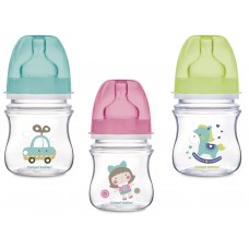 Пляшка з широким отвором антиколікова Easystart - Кольорові звірята 120 мл Canpol Babies 35/205 Пляшка з широким отвором антиколікова Easystart - Кольорові звірята 120 мл Canpol Babies 35/205