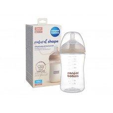 Бутылочка антиколиковая Natural Shape с соской Dual-zone 260 мл, Canpol babies 35/401