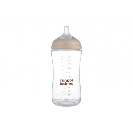 Бутылочка антиколиковая Natural Shape с соской Dual-zone 330 мл, Canpol babies 35/402 Бутылочка антиколиковая Natural Shape с соской Dual-zone 330 мл, Canpol babies 35/402