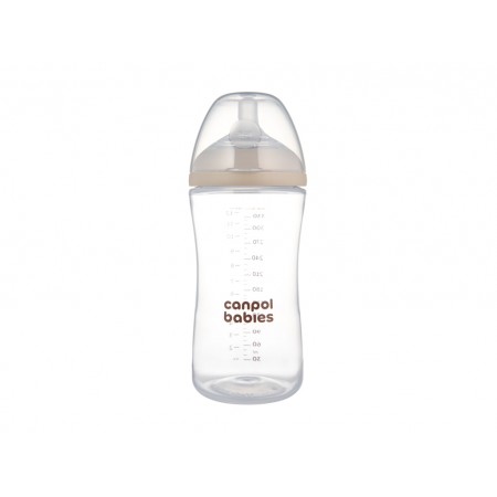 Бутылочка антиколиковая Natural Shape с соской Dual-zone 330 мл, Canpol babies 35/402 Бутылочка антиколиковая Natural Shape с соской Dual-zone 330 мл, Canpol babies 35/402