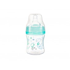Бутылка антиколиковая с широким отверстием бирюзовая 120 мл BabyOno 402/01