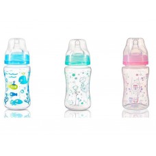 Бутылка антиколиковая с широким отверстием 240 мл BabyOno 403