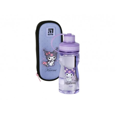 Бутылка для воды детская Kuromi Kite HK24-397, 500 мл, фиолетовая, с герметичной крышкой, Kite Бутылка для воды детская Kuromi Kite HK24-397, 500 мл, фиолетовая, с герметичной крышкой, Kite