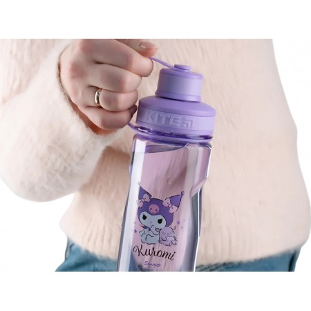 Бутылка для воды детская Kuromi Kite HK24-397, 500 мл, фиолетовая, с герметичной крышкой, Kite Бутылка для воды детская Kuromi Kite HK24-397, 500 мл, фиолетовая, с герметичной крышкой, Kite
