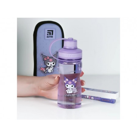 Бутылка для воды детская Kuromi Kite HK24-397, 500 мл, фиолетовая, с герметичной крышкой, Kite Бутылка для воды детская Kuromi Kite HK24-397, 500 мл, фиолетовая, с герметичной крышкой, Kite