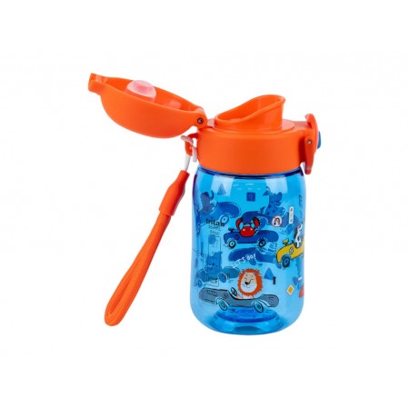 Бутылка для воды детская Cars Kite K25-1235-2, 360 мл, синяя, с сеточкой-фильтром, Kite Бутылка для воды детская Cars Kite K25-1235-2, 360 мл, синяя, с сеточкой-фильтром, Kite