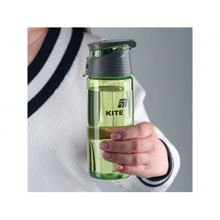 Пляшечка для води 550 мл, зелена, Kite K25-401-3