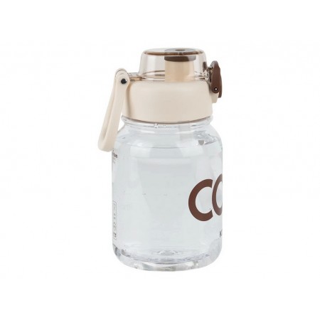 Пляшечка для води, 700 мл, біло-коричнева з написом cool K25-1217-1 Пляшечка для води, 700 мл, біло-коричнева з написом cool K25-1217-1