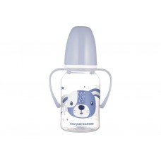 Стандартная бутылочка с ручками 120 мл CUTE ANIMALS – синяя Canpol Babies 11/823_blu