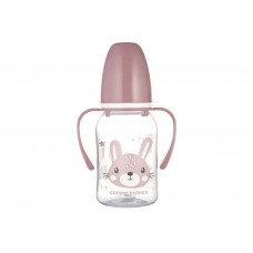 Стандартная бутылочка с ручками 120 мл CUTE ANIMALS – розовая Canpol Babies 11/823_pin