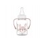 Стандартная бутылочка с ручками 120 мл CUTE ANIMALS – розовая Canpol Babies 11/823_pin