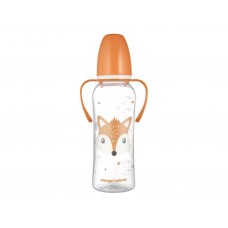 Стандартна пляшечка з ручками 250 мл CUTE ANIMALS - помаранчева Canpol Babies 11/845_ora