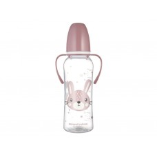 Стандартна пляшечка з ручками 250 мл CUTE ANIMALS - рожева Canpol Babies 11/845_pin