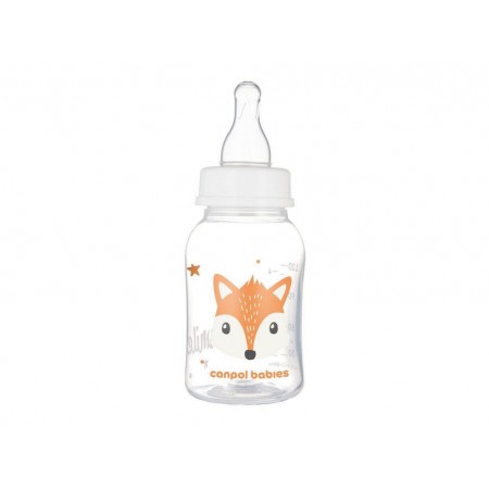 Стандартная бутылочка 120 мл CUTE ANIMALS – оранжевая Canpol Babies 11/851_ora