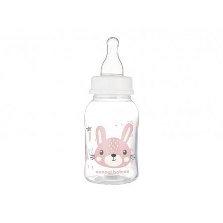 Стандартная бутылочка 120 мл CUTE ANIMALS – розовая Canpol Babies 11/851_pin Стандартная бутылочка 120 мл CUTE ANIMALS – розовая Canpol Babies 11/851_pin