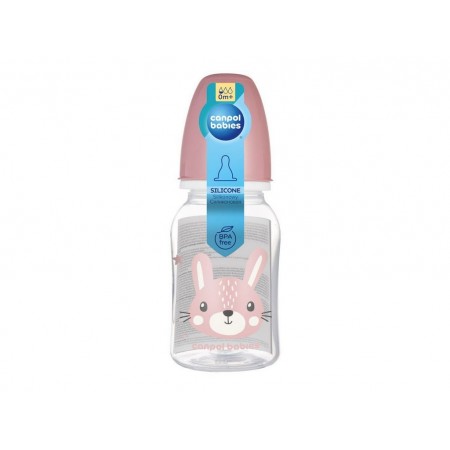 Стандартная бутылочка 120 мл CUTE ANIMALS – розовая Canpol Babies 11/851_pin Стандартная бутылочка 120 мл CUTE ANIMALS – розовая Canpol Babies 11/851_pin