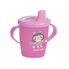 Кружка непроливайка 250 мл Toys розовая Canpol Babies 31/200_pin